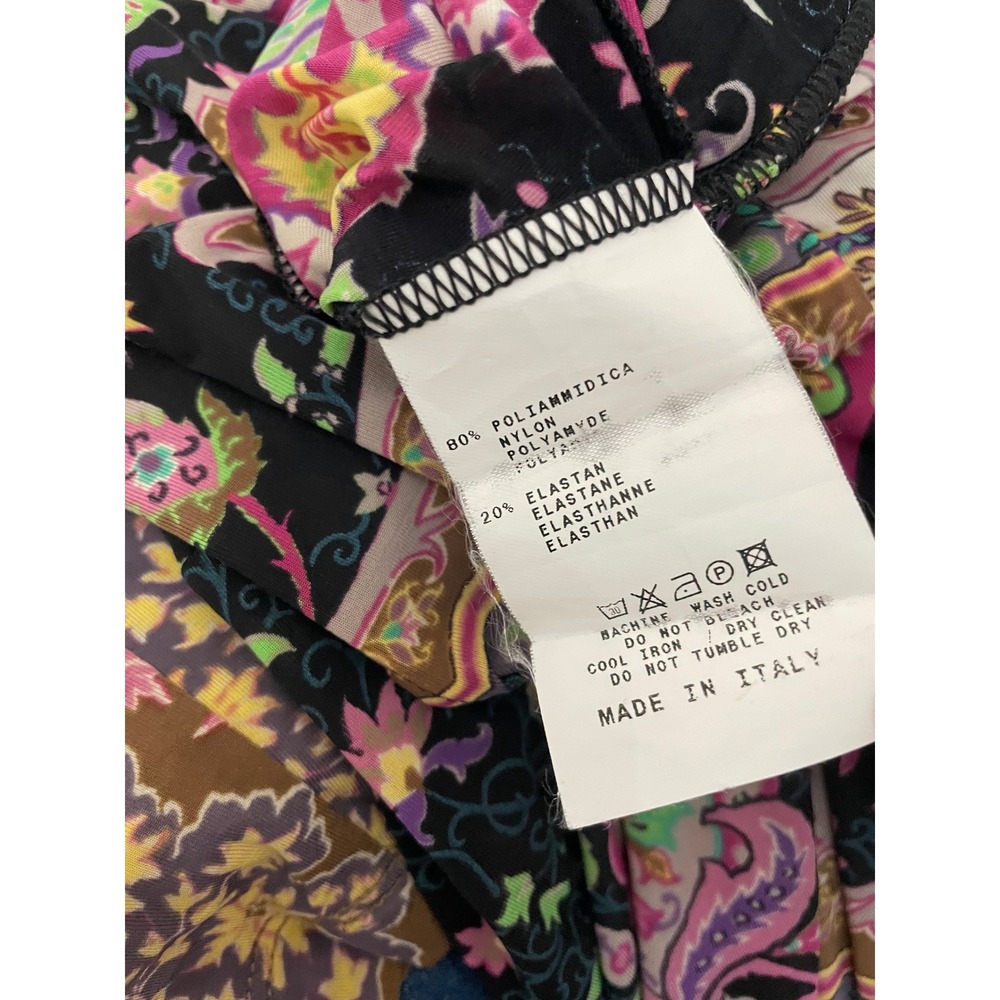 Etro Italy Paisley Stretch Jersey Midi Dress Multi Color Size IT 46 US 10 - Picture 11 of 11